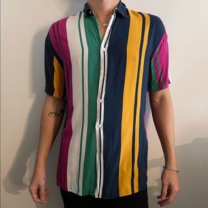 ZARA striped button up